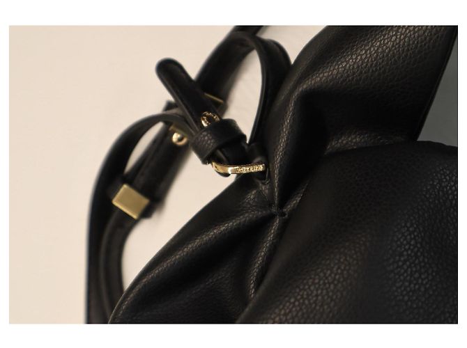 Borsa a mano Polène Number Nine in pelle nera Nero - vista 11