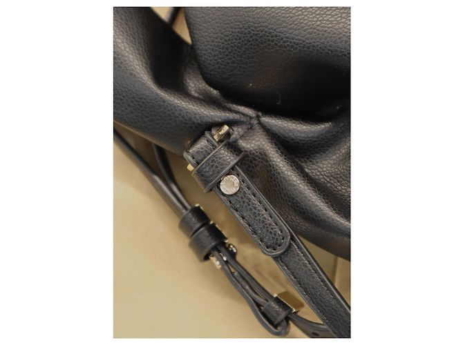 Borsa a mano Polène Number Nine in pelle nera Nero - vista 12