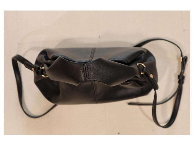 Borsa a mano Polène Number Nine in pelle nera Nero - vista 13