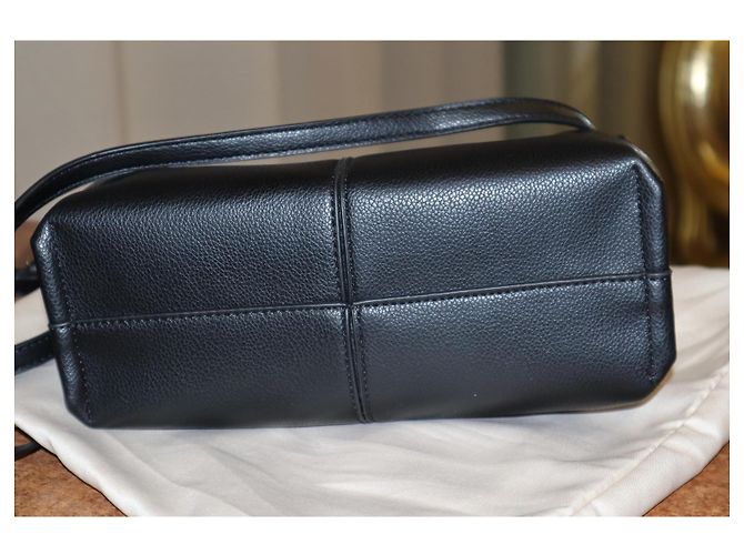 Borsa a mano Polène Number Nine in pelle nera Nero - vista 9
