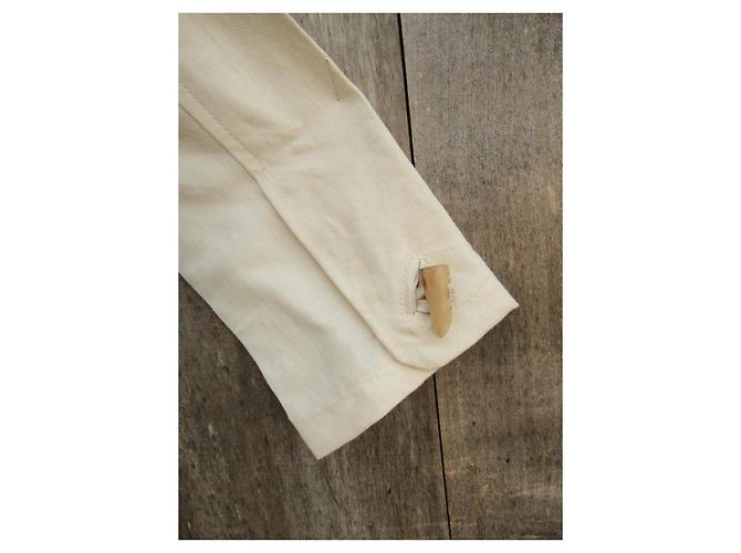 Chaqueta Saharienne Gloverall Crema Algodón - vista 11