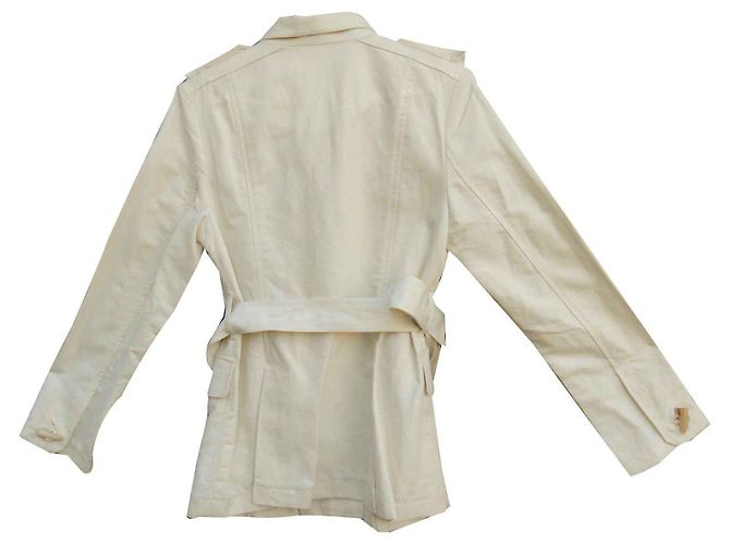 Chaqueta Saharienne Gloverall Crema Algodón - vista 5