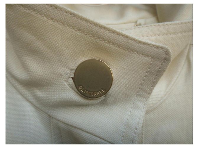 Chaqueta Saharienne Gloverall Crema Algodón - vista 8