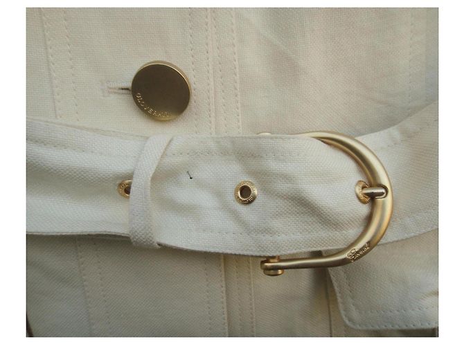 Chaqueta Saharienne Gloverall Crema Algodón - vista 9