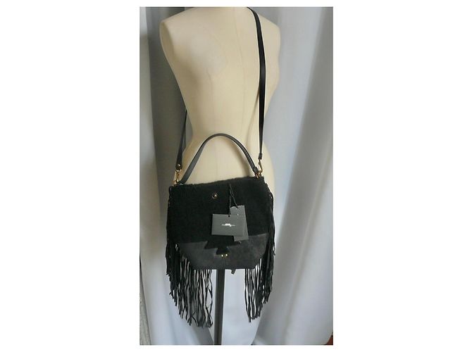 JEROME DREYFUSS borsa MARIO nera nuova con etichetta 26 cm Nero - vista 3