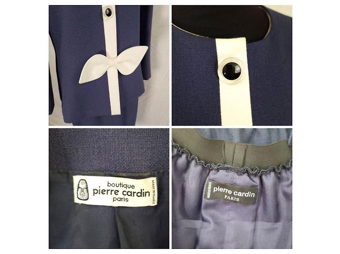 Tailleur gonna Pierre Cardin stile navy Blu Blu navy - vista 11