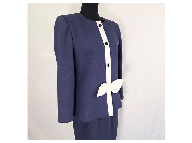 Tailleur gonna Pierre Cardin stile navy Blu Blu navy - vista 4