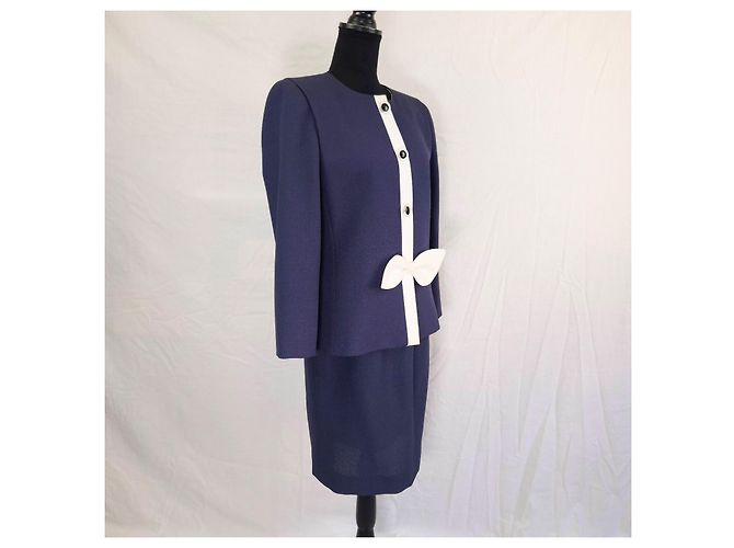 Tailleur gonna Pierre Cardin stile navy Blu Blu navy - vista 5