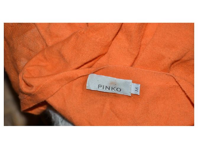 Cárdigan Pinko naranja algodón cachemira M - vista 6