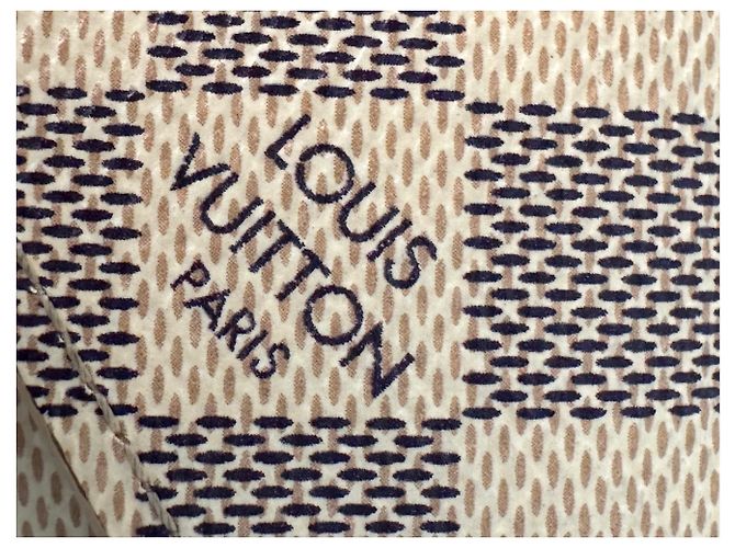 Louis Vuitton Cartera Victorine Vallet en lona Damier Azur Rosa Beige Gris - vista 5