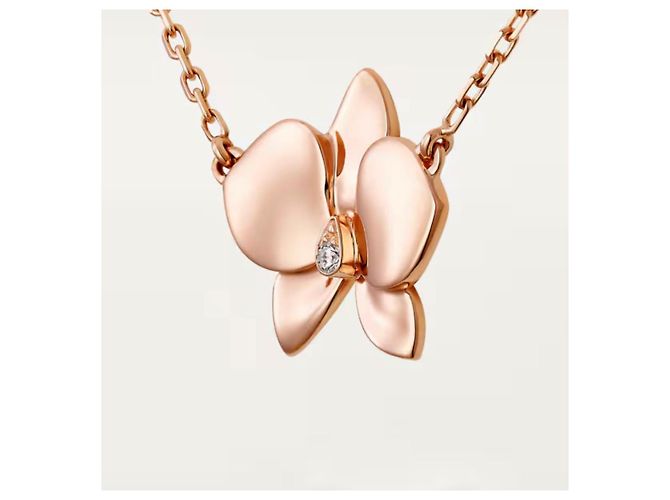 Cartier Goldene Orchidee mit Edelstein - Seltene Sammlung Pink - Ansicht 4