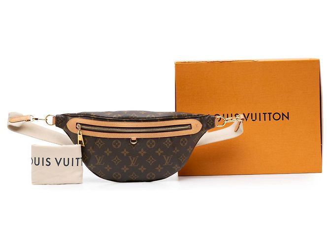 Bumbag a vita alta in monogramma marrone Louis Vuitton - vista 8