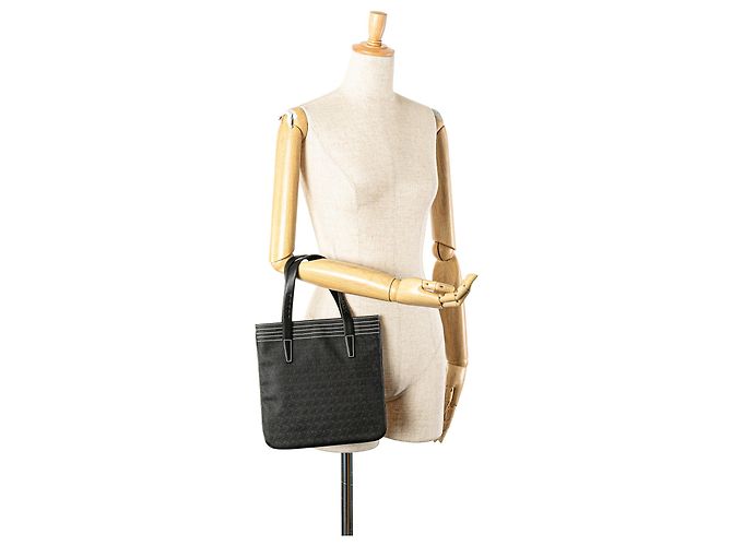 Bolso tote de cuero negro Anagram LOEWE - vista 12