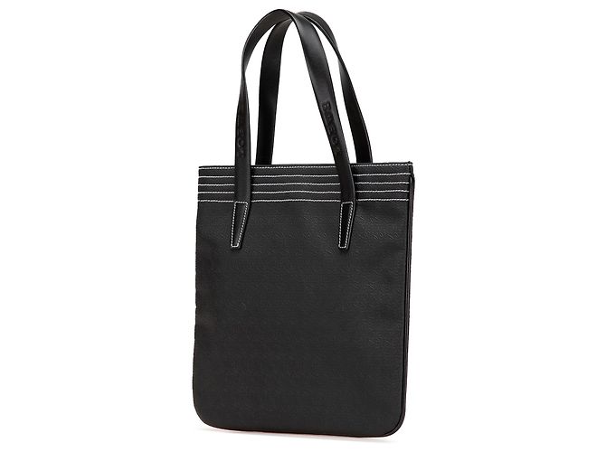 Bolso tote de cuero negro Anagram LOEWE - vista 2