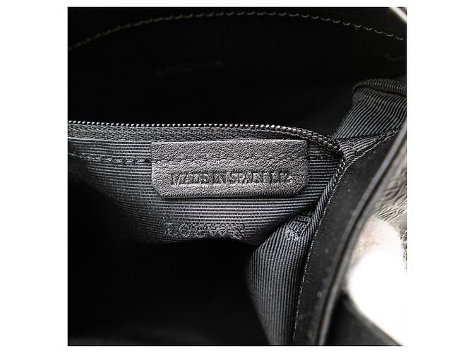 Bolso tote de cuero negro Anagram LOEWE - vista 6