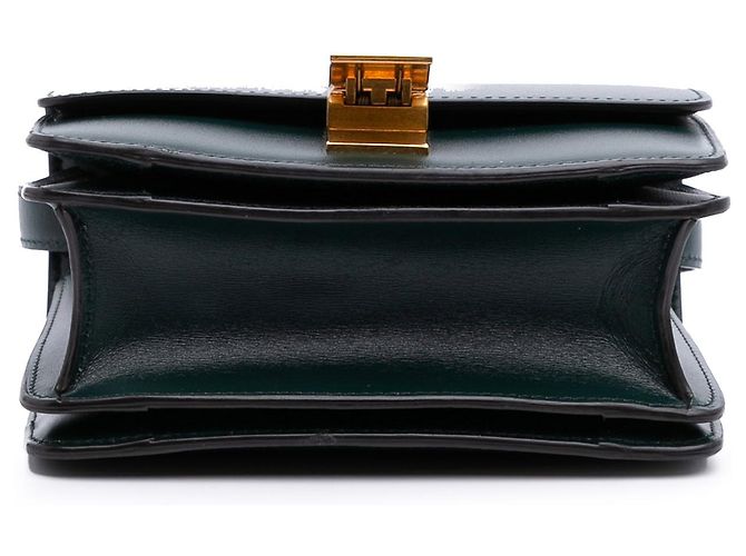 Classic Box Céline Celine Verde Pequeño Cuero de Ternera Caja Clásica - vista 3