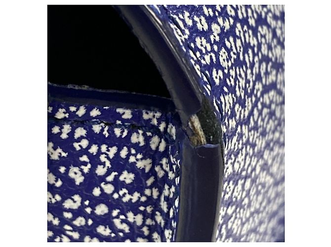 Céline Celine Blu Piccolo Trotteur in Pelle di Capra - vista 14