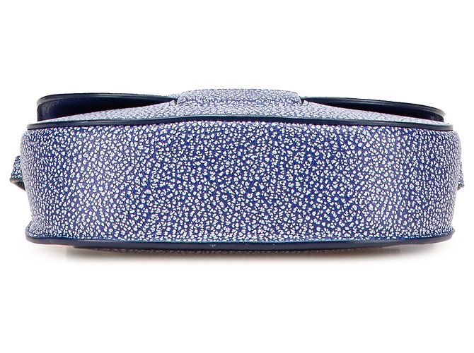 Céline Celine Blu Piccolo Trotteur in Pelle di Capra - vista 3