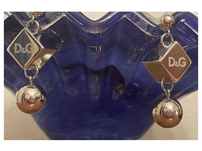 Deliziosi iconici orecchini DOLCE & GABBANA con dadi e sfere Argento - vista 6