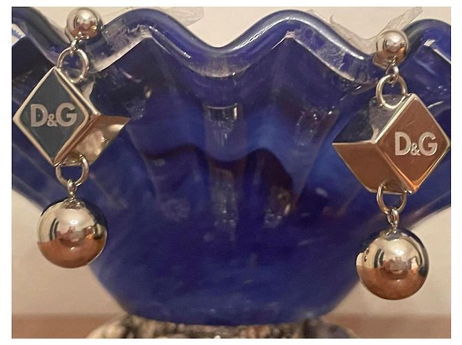 Deliziosi iconici orecchini DOLCE & GABBANA con dadi e sfere Argento - vista 9