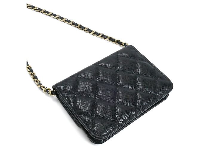 Wallet On Chain Portafoglio Chanel On Chain Nero - vista 2