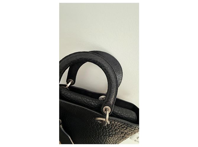 Christian Dior Lady Dior J’adior Borsa a mano in pelle nera Nero - vista 6