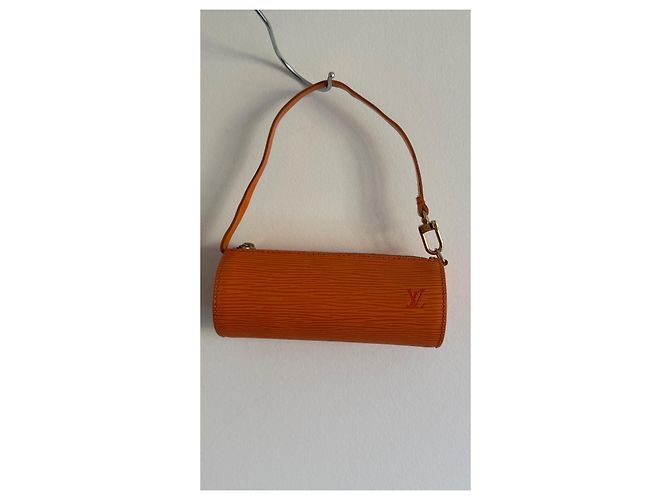 Louis Vuitton Papillon Borsa in pelle arancione - vista 2