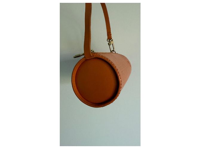 Louis Vuitton Papillon Borsa in pelle arancione - vista 6