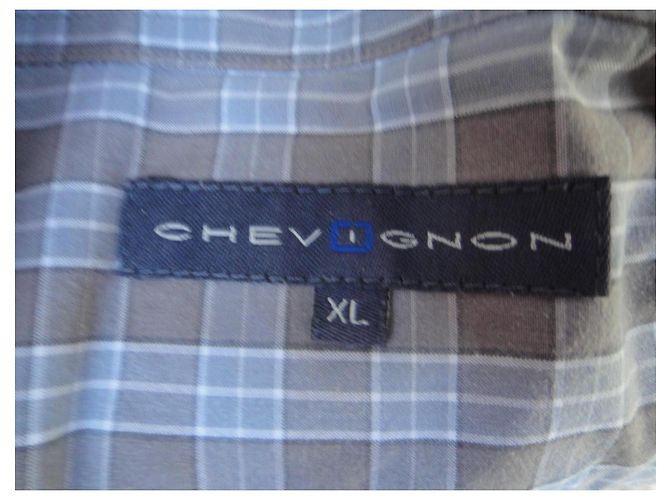 Autre Marque Camicia Chevignon in cotone blu XL - vista 3