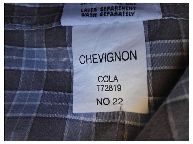 Autre Marque Camicia Chevignon in cotone blu XL - vista 4