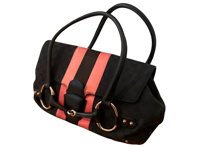GUCCI HORSEBIT 1970 GRANDE SHOPPER Nero - vista 2