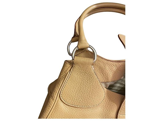 Borsa a spalla Prada Moon Bag Beige in pelle - vista 3