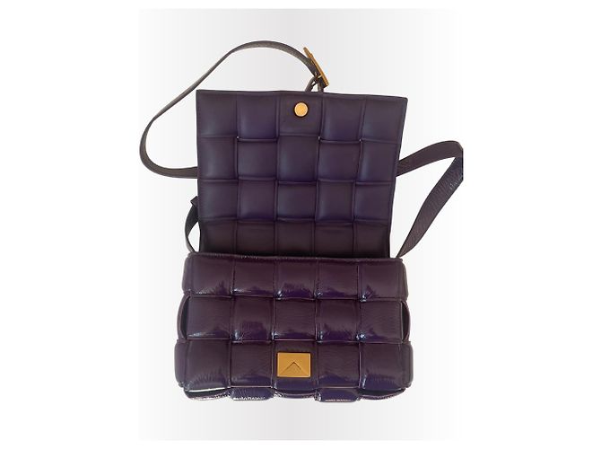 Cassette BOTTEGA VENETA CESTA RELLENA Morado oscuro - vista 4