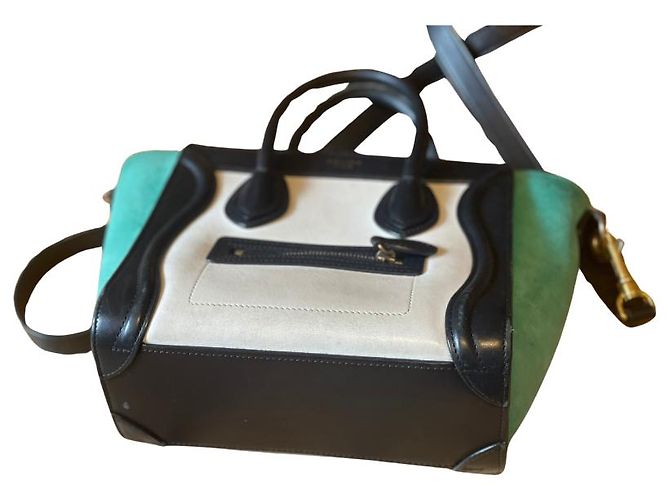 Céline CELINE LUGGAGE BAG TRICOLOR NANO Schwarz - Ansicht 4