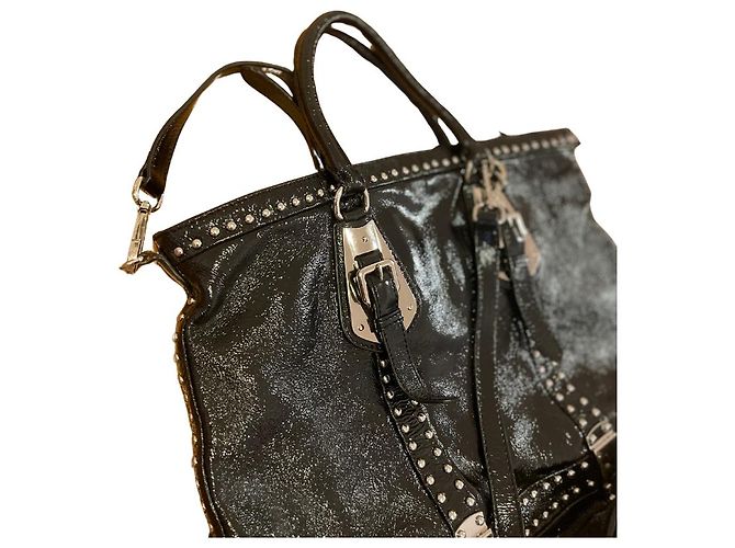 PRADA LARGE TRUNK BAG BLACK STUDDED Schwarz - Ansicht 3