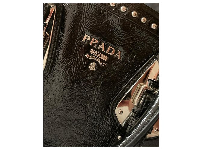 PRADA LARGE TRUNK BAG BLACK STUDDED Schwarz - Ansicht 4