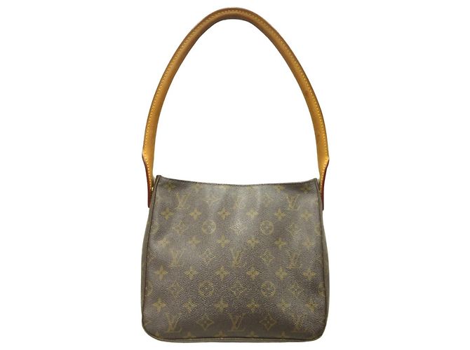 Borsa Tote Louis Vuitton Monogram Looping MM Marrone - vista 2