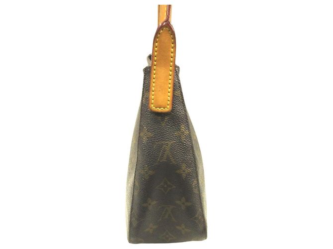 Borsa Tote Louis Vuitton Monogram Looping MM Marrone - vista 3