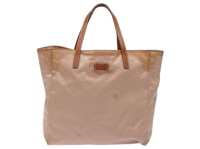 Borsa a mano in tela GG GUCCI Rosa 282439 Auth hk2599 - vista 2