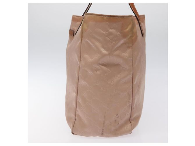 Borsa a mano in tela GG GUCCI Rosa 282439 Auth hk2599 - vista 4