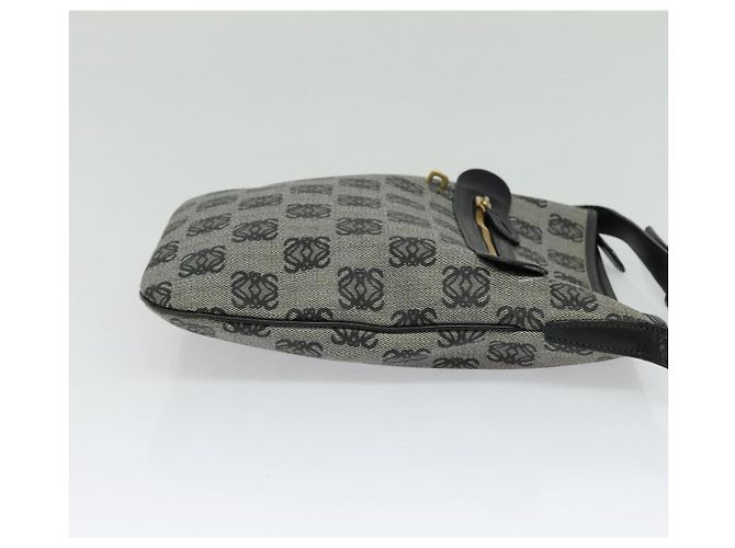 LOEWE anagramma Borsa a Spalla PVC Grigio Oro Auth yk18308 Marrone D'oro - vista 4