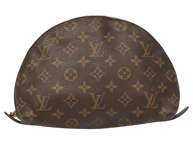 LOUIS VUITTON Pochette Cosmetica Demi Ronde Monogram M47520 LV Auth BD1958 Monogramma - vista 2