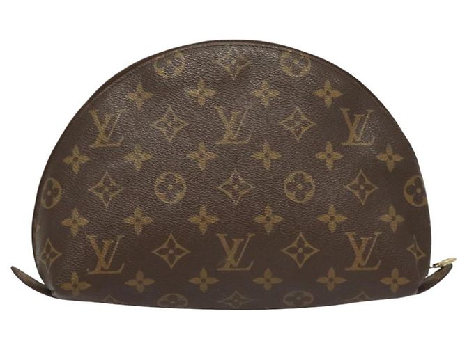 LOUIS VUITTON Pochette Cosmetica Demi Ronde Monogram M47520 LV Auth BD1958 Monogramma - vista 3