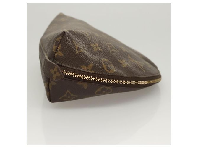 LOUIS VUITTON Pochette Cosmetica Demi Ronde Monogram M47520 LV Auth BD1958 Monogramma - vista 4
