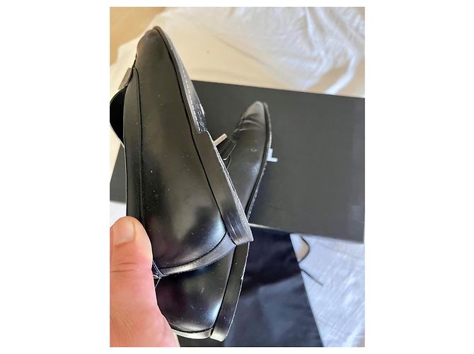 Mocassini Chanel Neri Argento 37.5 Nero - vista 7