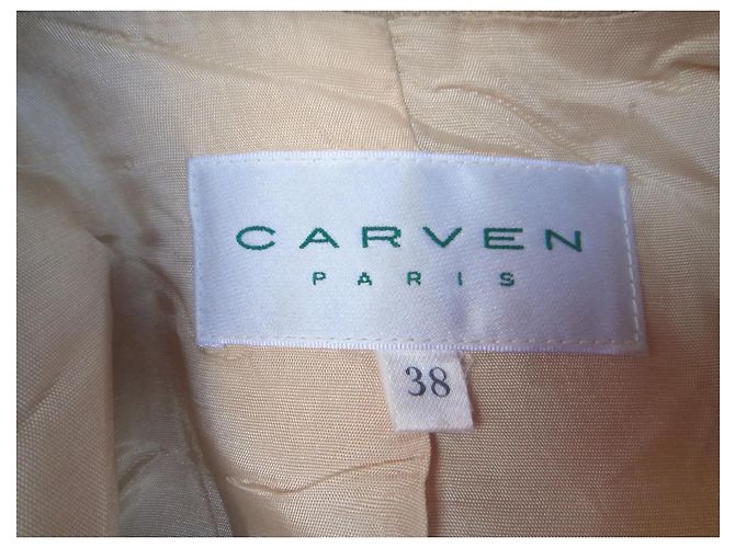 Carven Linen Jacket Eggshell - view 3
