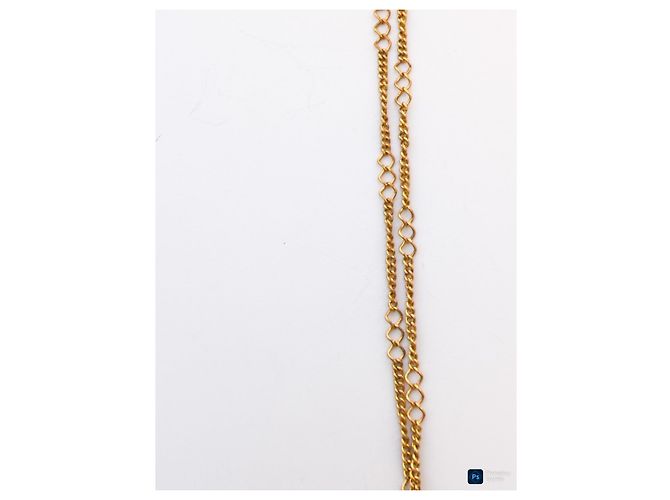 Collana Christian Lacroix Croce Effetto Pizzo Dorata CL Gold hardware - vista 6