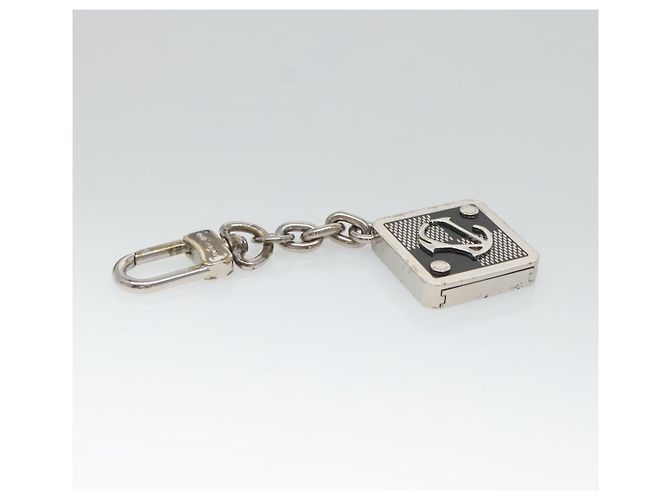 LOUIS VUITTON Portachiavi 1904 Charm in metallo Argento M65988 LV Auth 122935 - vista 8