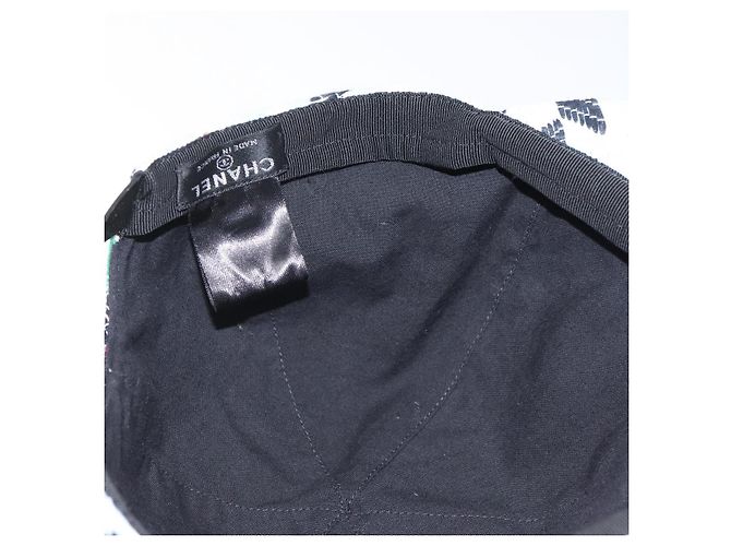 Chanel Cappellino Airline in Cotone Multicolore CC Auth BA2344 - vista 10