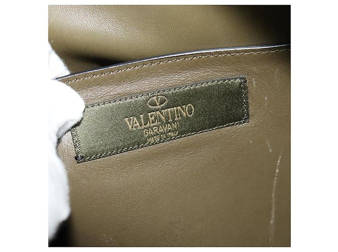VALENTINO Studs Backpack Leather Camouflage Auth BA2454 - view 18